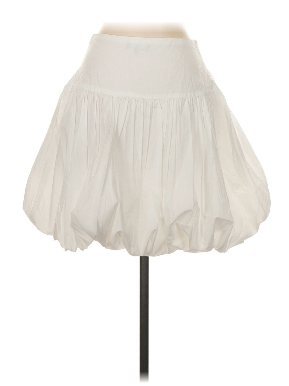 1. State White Bubble-Hem Skater Skirt